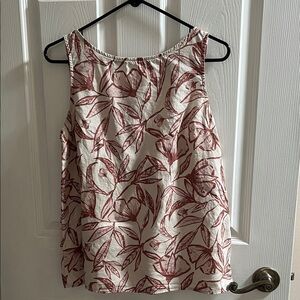 Market & Spruce Red Floral Tank Top
